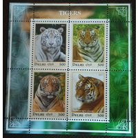 СЕРИЯ Блоков кошки собаки тигры  фауна  MNH