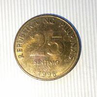 25 сентимо 1996 года Филиппины. Республика Филиппины. Родная патина