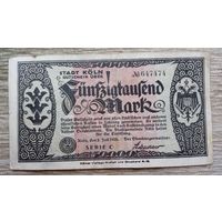 Werty71 Германия 50000 марок 1923 банкнота Гроссгельд Кёльн