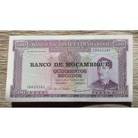 Werty71 Мозамбик 500 эскудо 1967 1976 UNC банкнота большой формат