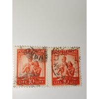 Италия 1945 Объединенная семья и весы