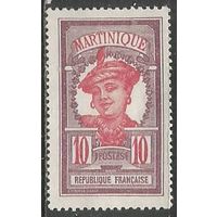 Мартиника. Островитянка. 1908г. Mi#60.