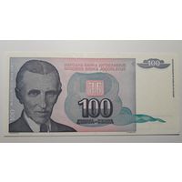 Югославия, 100 динаров 1994 г. UNC.