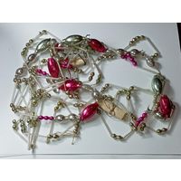 Ёлочная игрушка , Стеклянные герлянды,  СССР