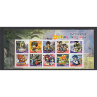 Южная Корея 2006** Аниме Компьютерные онлайн-игры Самоклейки