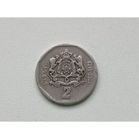 Марокко 2 дирхама 2002 года
