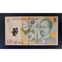 Румыния 10 лей 2008 пресс P-119d полимер UNC