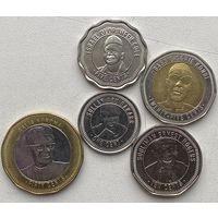 Сьерра-Леоне 1, 5, 10, 25, 50 центов 2022 г. Музыкальные инструменты. Набор