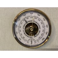 Барометр Aneroid в деревянном корпусе. Большой 21см!!! Не крашеный.