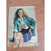Календарик 1991.Стерио. Актриса О.Фомичева