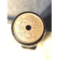 Бельгия 25 сантимов 1927 ROYAUME DE BELGIQUE