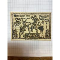 25 пфеннигов (нотгельды) г. Германия Вильгенсдорф-1201