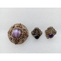 Брошь, клипсы