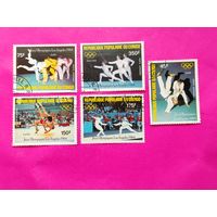 Конго. Спорт. ( 5 марок ) 1984 года. 3-4.
