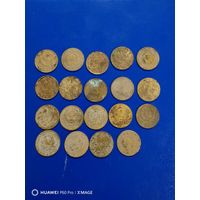 Лот монет 1 коп. 19шт. ранние