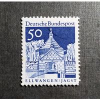 Марка Германия 1966 год Архитектура