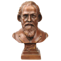 Бюст Иоганнес Брамс Немецкий композитор Бронза