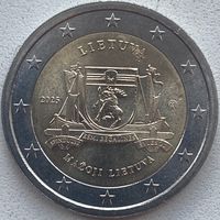Литва 2 евро 2025 г. Литовские этнографические регионы. Малая Литва