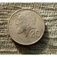 Werty71 Кипр 20 центов 1991