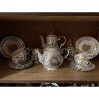 Новогодняя распродажа !Сервиз МАДОННА ГДР кофейный на 6 персон ( без сколов и трещин , немного некомплект)