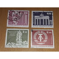 Германия ГДР 1973 Стандарт. Большой формат. 4 марки одним лотом