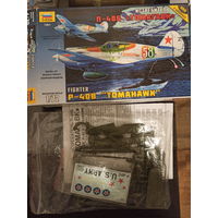Модель самолёта Кертисс Р-40В/С Томагавк 1/72
