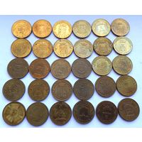 Разные Юбилейные монеты России ГВС.Всего 30 штук