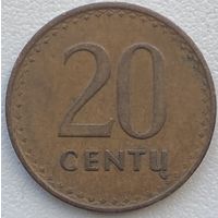 Литва 20 центов 1991 г.