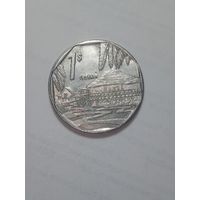Куба 1 песо 1998 года .