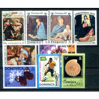 Доминика - 9 марок - MNH, 1 марка MLH. #4-B6-120-KS-5