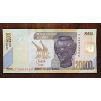 Конго ДР 20000 франков 2022 г., P:104