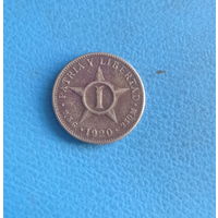 Куба 1 сентаво 1920 год