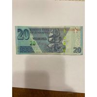 Зимбабве 20 долларов 2020 год -2301