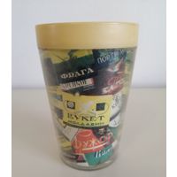 Стакан СССР. Реклама алкашки. Пластик без сколов