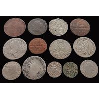 13 МОНЕТ ПРУССИИ (СЕРЕБРО, МЕДЬ)
