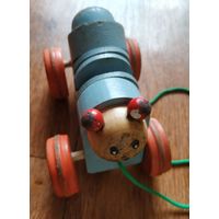 Игрушка-каталка деревянная СССР