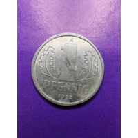 Германия ГДР 1 пфеннинг 1982 А