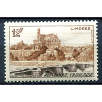Франция - 1955г. - ландшафты, архитектура, мост - 1 марка - полная серия, MH [Mi 1045]. #2-Fr-39-A-2