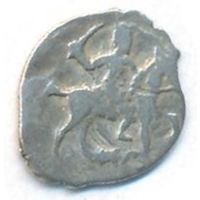 Денга 1584-1598 г. Федор Иоаннович (Блаженный) Московский двор _состояние XF