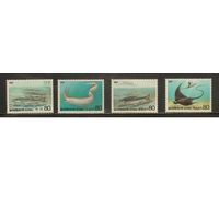 Южная Корея-1987(Мих.1527-1530) , **  , Морская  Фауна ,Рыбы, (полная серия)