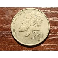 Кипр 20 центов 1998