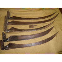 Коса 5 шт. номера 6 и 7.времён СССР 50-60-е г.С рубля.