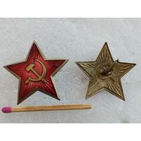 Звездочка красная РККА СССР. тяжёлая, магнитная. цена за 1 шт.