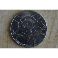 Бурунди 50 франков 2011 с 1 руб