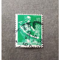 Марка Франция 1960 год Стандартный выпуск