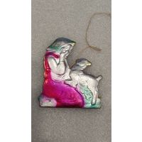 Елочная игрушка Алёнушка и братец Иванушка картонаж