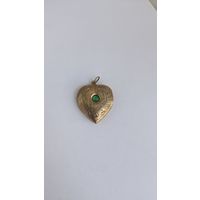 Кулон серебро 875 пробы СССР, позолота