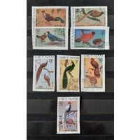Вьетнам 1978г. Серия из 8 марок. Птицы. гаш.