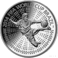 100 рублей 2013 Республика Беларусь Чемпионат мира по футболу 2014 года. Бразилия пруф сертификат