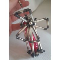 Игрушка ёлочная Мельница, конструкция Стеклярус. СССР